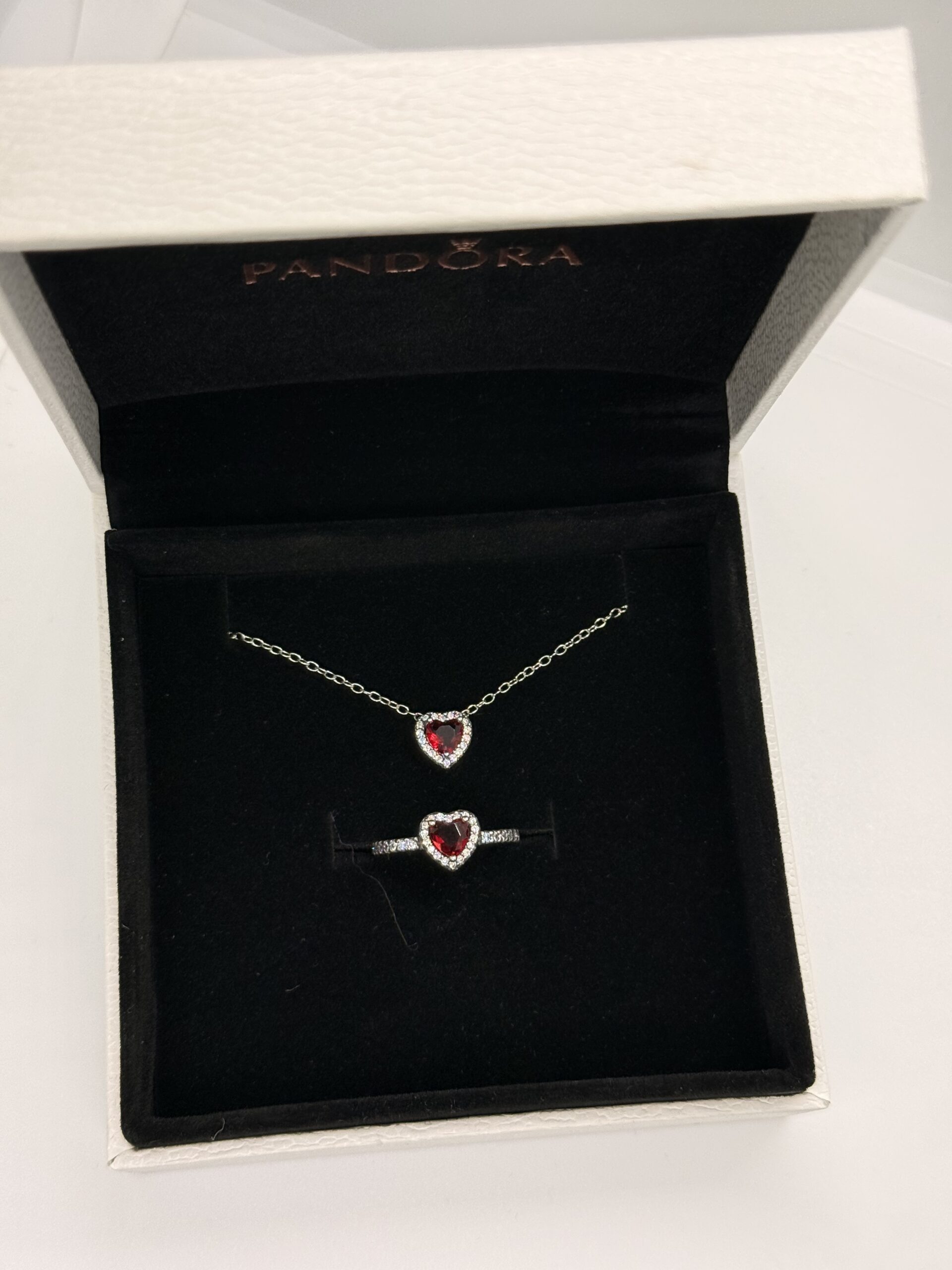 2026_06_11_08_12_34_IMG_2252 Pandora Heart Necklace & Ring Set with Original Packaging – 925 Italian Sterling Silver