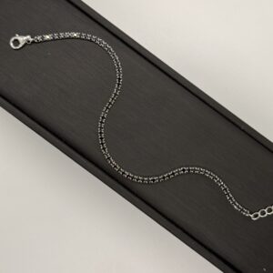 Black Tennis Bracelet – 925 Italian Sterling Silver