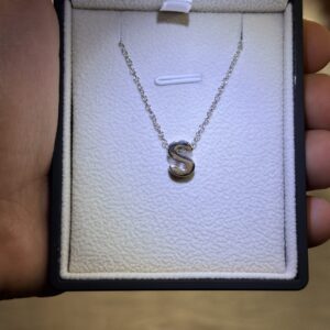 Letter S Necklace – 925 Silver